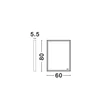 NovaLuce AMBOR tükör fém, üveg, fekete, LED, 37W, 1423lm, 3000K, IP44 - NL-9006040