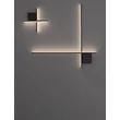 NovaLuce CROSS fali lámpa fém, fekete, LED, 2700K, 10W, 660lm - 9006082