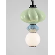 NovaLuce ONETA függeszték fém, üveg, fekete, sokszínű, LED, 8W, 520lm, 3000K - NL-9009155