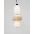 NovaLuce ONETA függeszték fém, üveg, fekete, bézs, LED, 18W, 1170lm, 3000K - NL-9009156