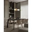 NovaLuce ONETA függeszték fém, üveg, fekete, sokszínű, LED, 23W, 1495lm, 3000K - NL-9009158
