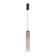 NovaLuce SANO függeszték fém, üveg, fekete, füstszín, LED, 3W, 180lm, 3000K - NL-9009165