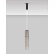 NovaLuce SANO függeszték fém, üveg, fekete, füstszín, LED, 3W, 180lm, 3000K - NL-9009165