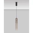 NovaLuce SANO függeszték fém, üveg, fekete, füstszín, LED, 3W, 180lm, 3000K - NL-9009165