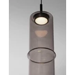 NovaLuce SANO függeszték fém, üveg, fekete, füstszín, LED, 3W, 180lm, 3000K - NL-9009165