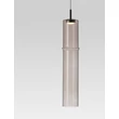 NovaLuce SANO függeszték fém, üveg, fekete, füstszín, LED, 3W, 180lm, 3000K - NL-9009165