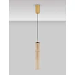 NovaLuce SANO függeszték fém, üveg, arany, pezsgő, LED, 3W, 180lm, 3000K - NL-9009166