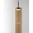 NovaLuce SANO függeszték fém, üveg, arany, pezsgő, LED, 3W, 180lm, 3000K - NL-9009166