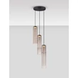 NovaLuce SANO függeszték fém, üveg, fekete, füstszín, LED, 9W, 540lm, 3000K - NL-9009167