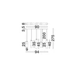 NovaLuce SANO függeszték fém, üveg, fekete, füstszín, LED, 18W, 1080lm, 3000K - NL-9009171