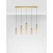 NovaLuce SANO függeszték fém, üveg, arany, pezsgő, LED, 18W, 1080lm, 3000K - NL-9009172