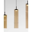 NovaLuce SANO függeszték fém, üveg, arany, pezsgő, LED, 18W, 1080lm, 3000K - NL-9009172