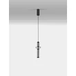 NovaLuce ULON függeszték fém, üveg, fekete, füstszín, LED, 13W, 715lm, 3000K - NL-9009180