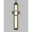 NovaLuce ULON függeszték fém, üveg, fekete, füstszín, LED, 13W, 715lm, 3000K - NL-9009180