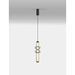 NovaLuce ULON függeszték fém, üveg, fekete, füstszín, LED, 15W, 825lm, 3000K - NL-9009181