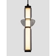 NovaLuce ULON függeszték fém, üveg, fekete, füstszín, LED, 15W, 825lm, 3000K - NL-9009181