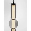 NovaLuce ULON függeszték fém, üveg, fekete, füstszín, LED, 15W, 825lm, 3000K - NL-9009182