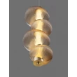 NovaLuce LEDA függeszték fém, üveg, arany, borostyán, LED, 15W, 900lm, 3000K - NL-9009184