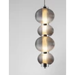 NovaLuce LEDA függeszték fém, üveg, króm, füstszín, LED, 15W, 750lm, 3000K - NL-9009185