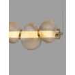 NovaLuce LEDA függeszték fém, üveg, arany, borostyán, LED, 30W, 1800lm, 3000K - NL-9009186