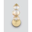 NovaLuce LEDA fali lámpa fém, üveg, arany, borostyán, LED, 18W, 1080lm, 3000K - NL-9009188