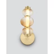NovaLuce LEDA fali lámpa fém, üveg, arany, borostyán, LED, 18W, 1080lm, 3000K - NL-9009188