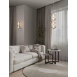 NovaLuce LEDA fali lámpa fém, üveg, króm, füstszín, LED, 18W, 900lm, 3000K - NL-9009189