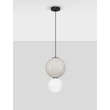NovaLuce NOESIS függeszték fém, üveg, fekete, szürke, LED, 7W, 420lm, 3000K - NL-9009190