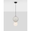 NovaLuce NOESIS függeszték fém, üveg, fekete, szürke, LED, 7W, 420lm, 3000K - NL-9009190