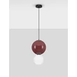 NovaLuce NOESIS függeszték fém, üveg, fekete, piros, LED, 7W, 420lm, 3000K - NL-9009191
