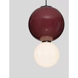 NovaLuce NOESIS függeszték fém, üveg, fekete, piros, LED, 7W, 420lm, 3000K - NL-9009191