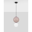 NovaLuce NOESIS függeszték fém, üveg, fekete, barna, LED, 7W, 420lm, 3000K - NL-9009192