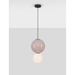 NovaLuce NOESIS függeszték fém, üveg, fekete, barna, LED, 7W, 420lm, 3000K - NL-9009192