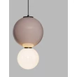 NovaLuce NOESIS függeszték fém, üveg, fekete, barna, LED, 7W, 420lm, 3000K - NL-9009192