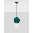 NovaLuce NOESIS függeszték fém, üveg, fekete, zöld, LED, 7W, 420lm, 3000K - NL-9009193