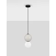 NovaLuce NOESIS függeszték fém, üveg, fekete, szürke, LED, 6W, 360lm, 3000K - NL-9009194