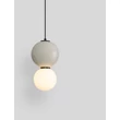 NovaLuce NOESIS függeszték fém, üveg, fekete, szürke, LED, 6W, 360lm, 3000K - NL-9009194