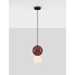 NovaLuce NOESIS függeszték fém, üveg, fekete, piros, LED, 6W, 360lm, 3000K - NL-9009195