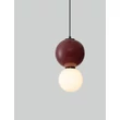NovaLuce NOESIS függeszték fém, üveg, fekete, piros, LED, 6W, 360lm, 3000K - NL-9009195