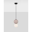 NovaLuce NOESIS függeszték fém, üveg, fekete, barna, LED, 6W, 360lm, 3000K - NL-9009196