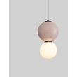 NovaLuce NOESIS függeszték fém, üveg, fekete, barna, LED, 6W, 360lm, 3000K - NL-9009196