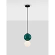 NovaLuce NOESIS függeszték fém, üveg, fekete, zöld, LED, 6W, 360lm, 3000K - NL-9009197