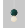 NovaLuce NOESIS függeszték fém, üveg, fekete, zöld, LED, 6W, 360lm, 3000K - NL-9009197