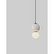 NovaLuce NOESIS függeszték fém, üveg, fekete, szürke, LED, 4W, 240lm, 3000K - NL-9009198