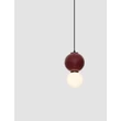 NovaLuce NOESIS függeszték fém, üveg, fekete, piros, LED, 4W, 240lm, 3000K - NL-9009199