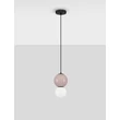 NovaLuce NOESIS függeszték fém, üveg, fekete, barna, LED, 4W, 240lm, 3000K - NL-9009200