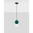 NovaLuce NOESIS függeszték fém, üveg, fekete, zöld, LED, 4W, 240lm, 3000K - NL-9009201