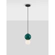 NovaLuce NOESIS függeszték fém, üveg, fekete, zöld, LED, 4W, 240lm, 3000K - NL-9009201