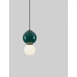NovaLuce NOESIS függeszték fém, üveg, fekete, zöld, LED, 4W, 240lm, 3000K - NL-9009201
