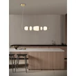 NovaLuce PALO függeszték fém, üveg, arany, sokszínű, LED, 28W, 1680lm, 3000K - NL-9009203